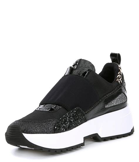 michael kors black shoes men|michael kors black slip on.